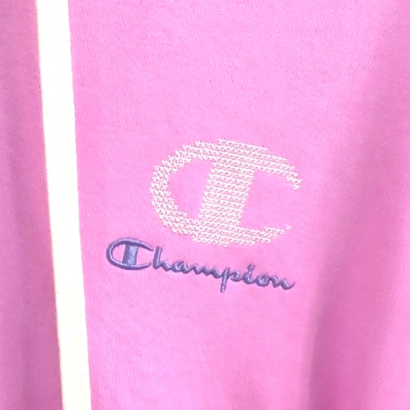 "Champion" Women's French Terry Full Zip Hoodie, Left Chest Script Size ( L ) - Picture 3 of 10